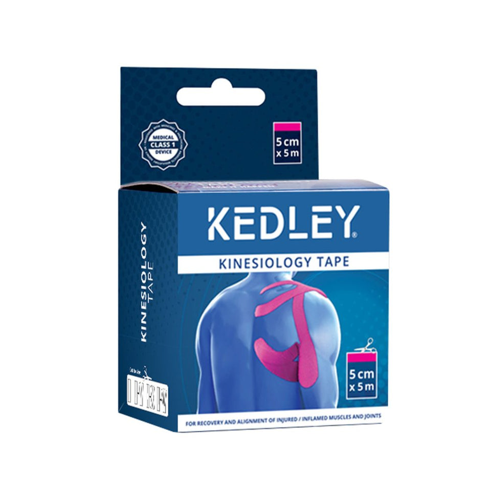 Kedley Kinesiology Tape   5cm x 5m – Elastic Support Tape for Muscles & Joints