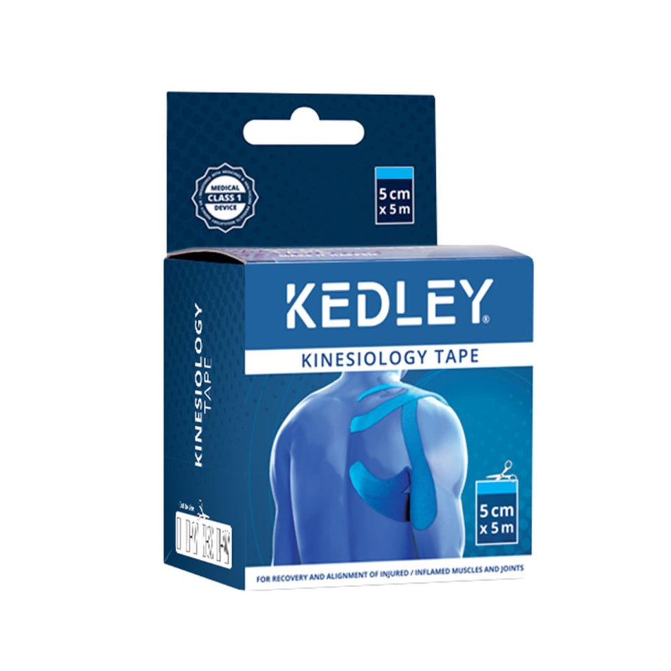 Kedley Kinesiology Tape   5cm x 5m – Elastic Support Tape for Muscles & Joints
