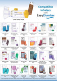 EasyChamber Anti-Static Spacer Device with Child Mask, Inhaler Chamber, use with Metered Dose Inhaler, BPA and Latex Free