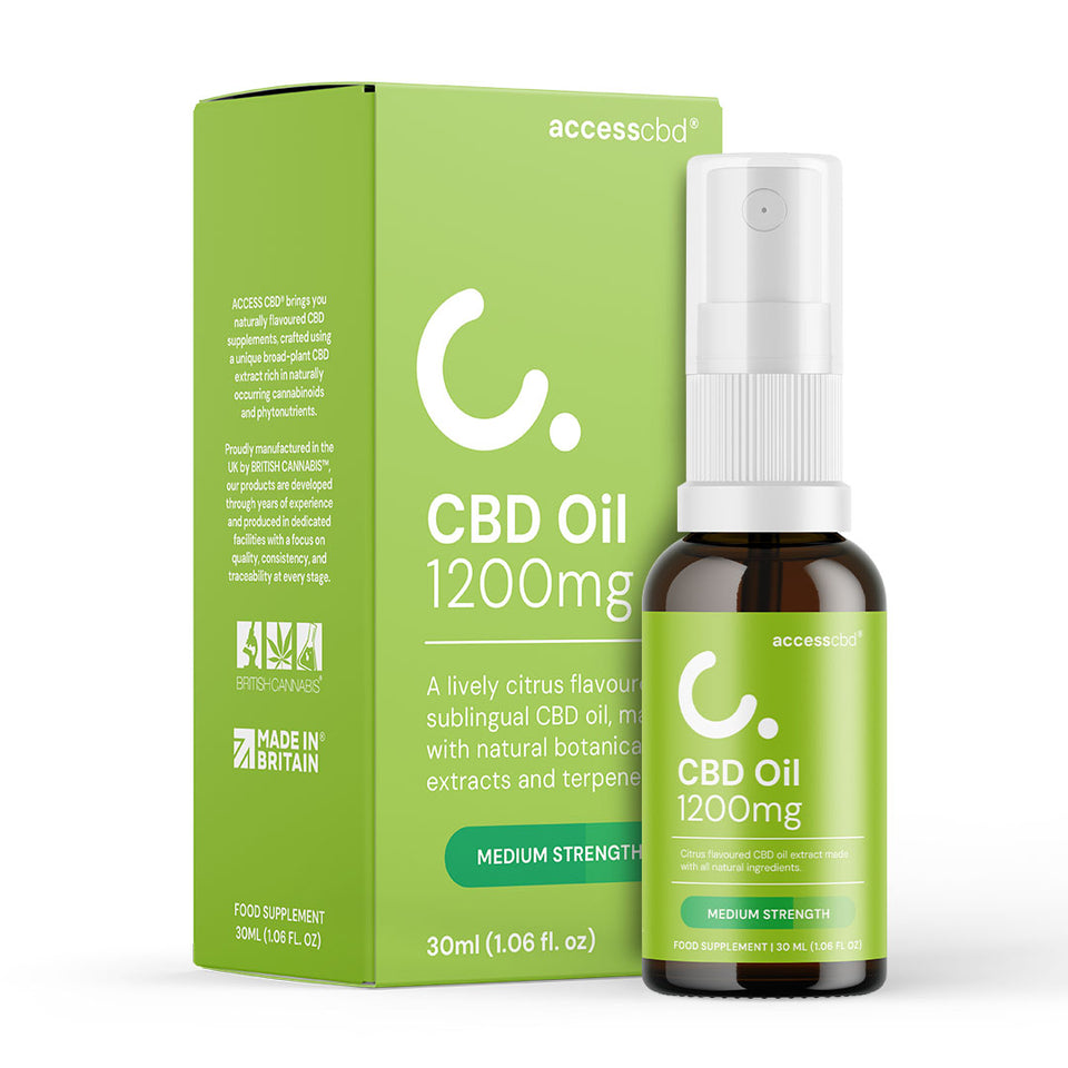 ACCESS CBD Citrus Flavour 1200mg - CBD Oil Drop/Spray 30ml