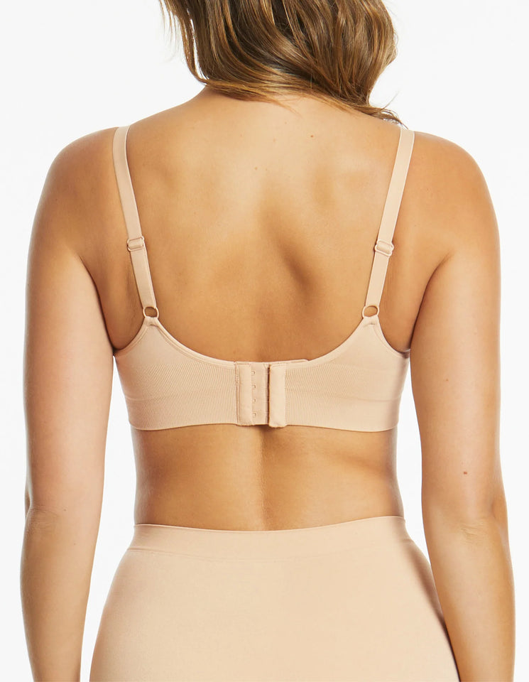 Bare Essentials Mesh Support Wirefree Bra – Rose Beige