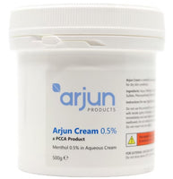 Arjun 0.5% Menthol Aqueous Cream 500g