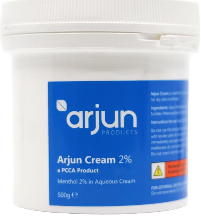Arjun 2% Menthol Aqueous Cream 500g