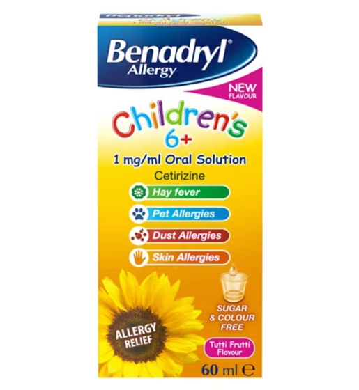 BENADRYL allergy children's 6+ 1mg/ml oral solution1