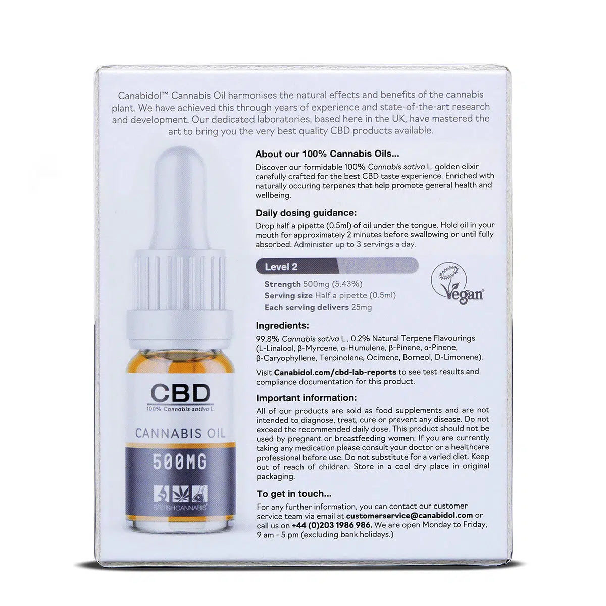 100% CBD Oil 500mg (10ml)