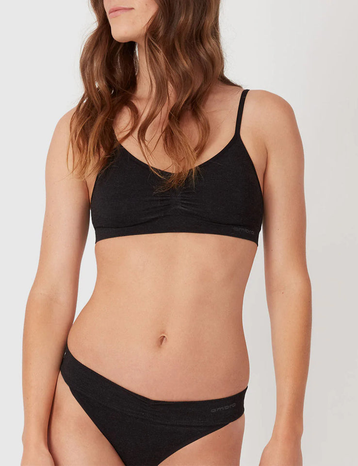 Bamboo Basics Body Bra – Charcoal Marl