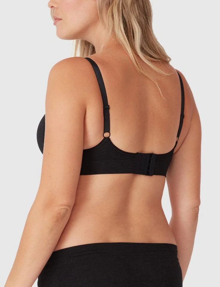 Bamboo Maternity Crop – Charcoal Marl1