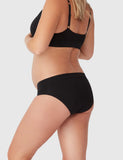 Bamboo Maternity Under Bump Brief – Charcoal Marl1