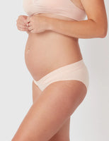 Bamboo Maternity Under Bump Brief – Putty Pink2