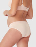 Bamboo Maternity Under Bump Brief – Putty Pink