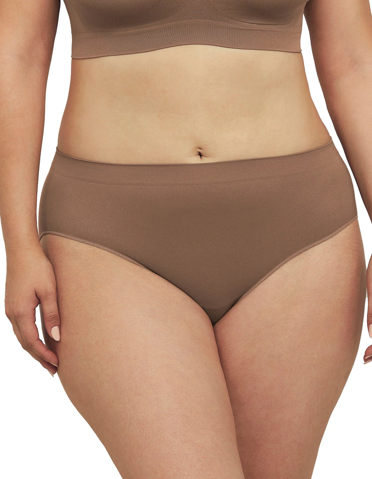 Bare Essentials Hi Cut Brief – Almond