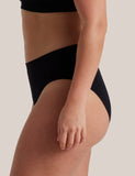 Bare Essentials Hi Cut Brief – Black | Seamfree Comfort & Sustainable Style1