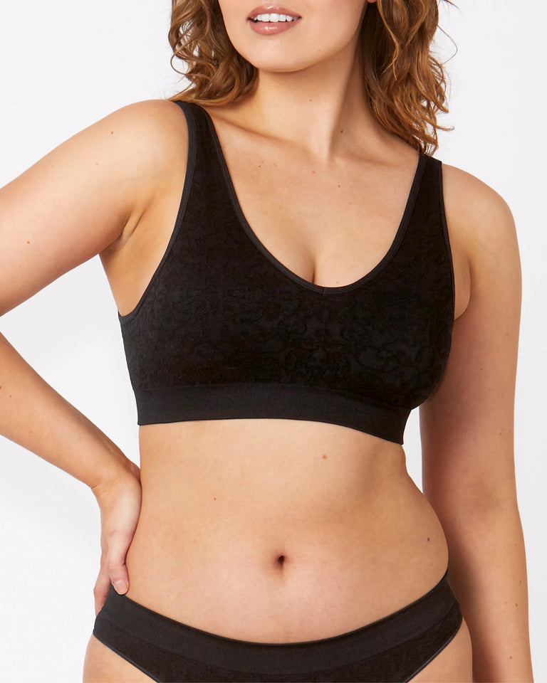 Bare Essentials Lace Bralette – Black 