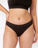 Bare Essentials Lace Cheeky Bikini Brief – Black