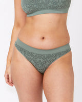 Bare Essentials Lace Cheeky Bikini Brief – Lagoon 