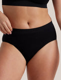 Bare Essentials Midi Brief – Black | Seamfree Comfort & Sustainable Everyday Wear