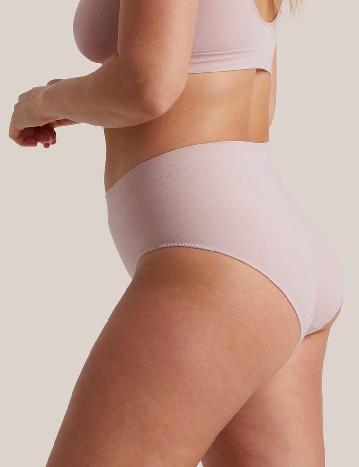 Bare Essentials Midi Brief – Lilac Taupe | Eco-Friendly Seamfree Comfort2