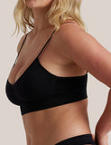 Bare Essentials Padded Wirefree Bra – Black | Everyday Comfort & Eco-Friendly Design1