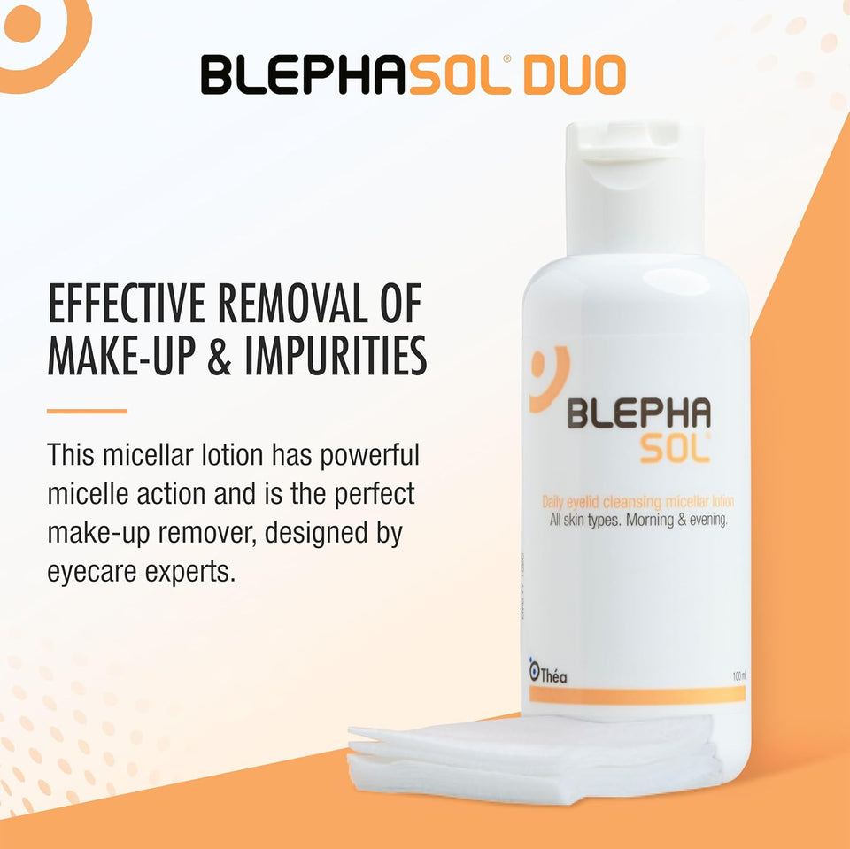 Blephasol Duo 100ml Micellar Eyelid Cleansing Lotion + 100 Lint-Free Pads4