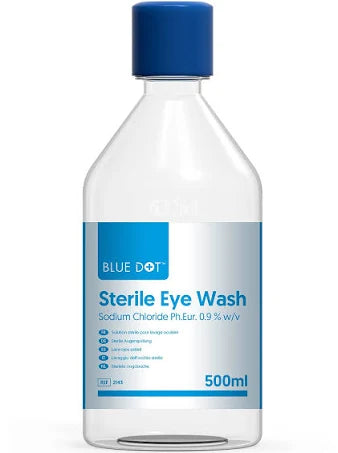 Blue Dot 500ml Sterile Eye Wash Solution