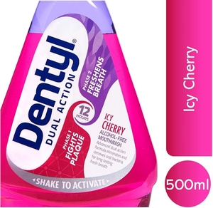 Dentyl Dual Action Icy Cherry CPC Mouthwash 500ml