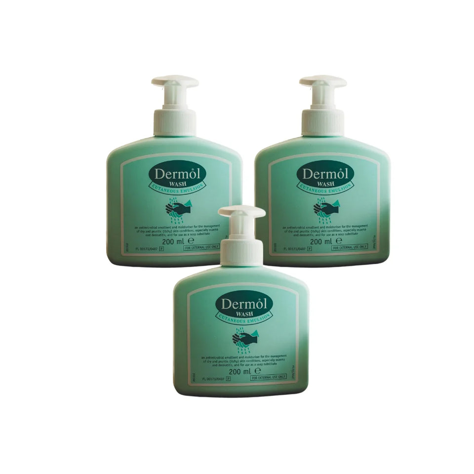 Dermol Wash - 200ml - 3 Pack