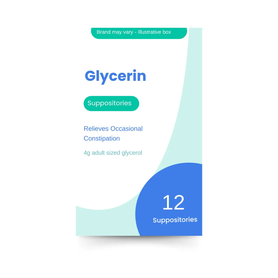 Glycerin 4g For Constipation Adults Size – 12 Suppositories