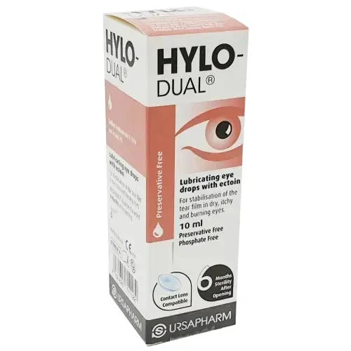 HYLO Dual Lubricating Eye Drops – 10ml