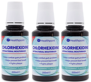 Healthpoint Chlorhexidine Antibacterial Peppermint Mouthwash with Fluoride 200ml
-3