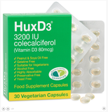 Hux D3 3200iu Colecalciferol 30 Vegetarian Caps