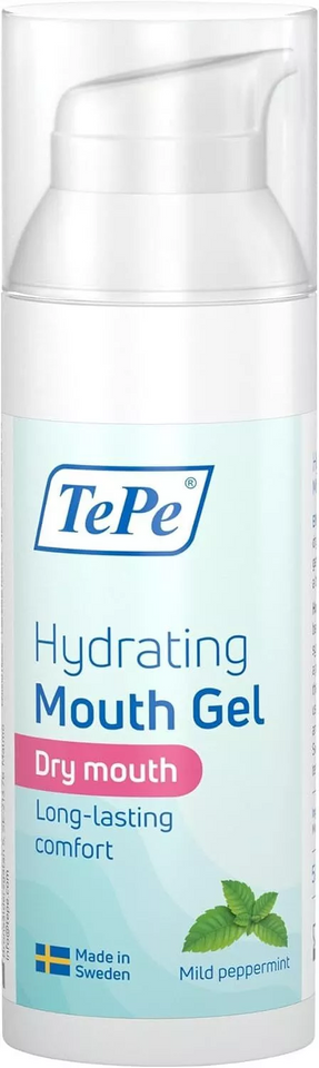Hydrating Mouth Gel for Dry Mouth, Mild Peppermint Gel for Relief
