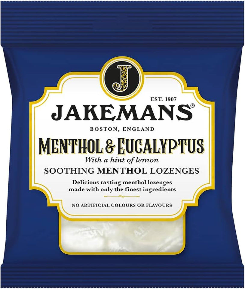 Jakemans Extra Strong Menthol & Eucalyptus Soothing Menthol Sweets 73g