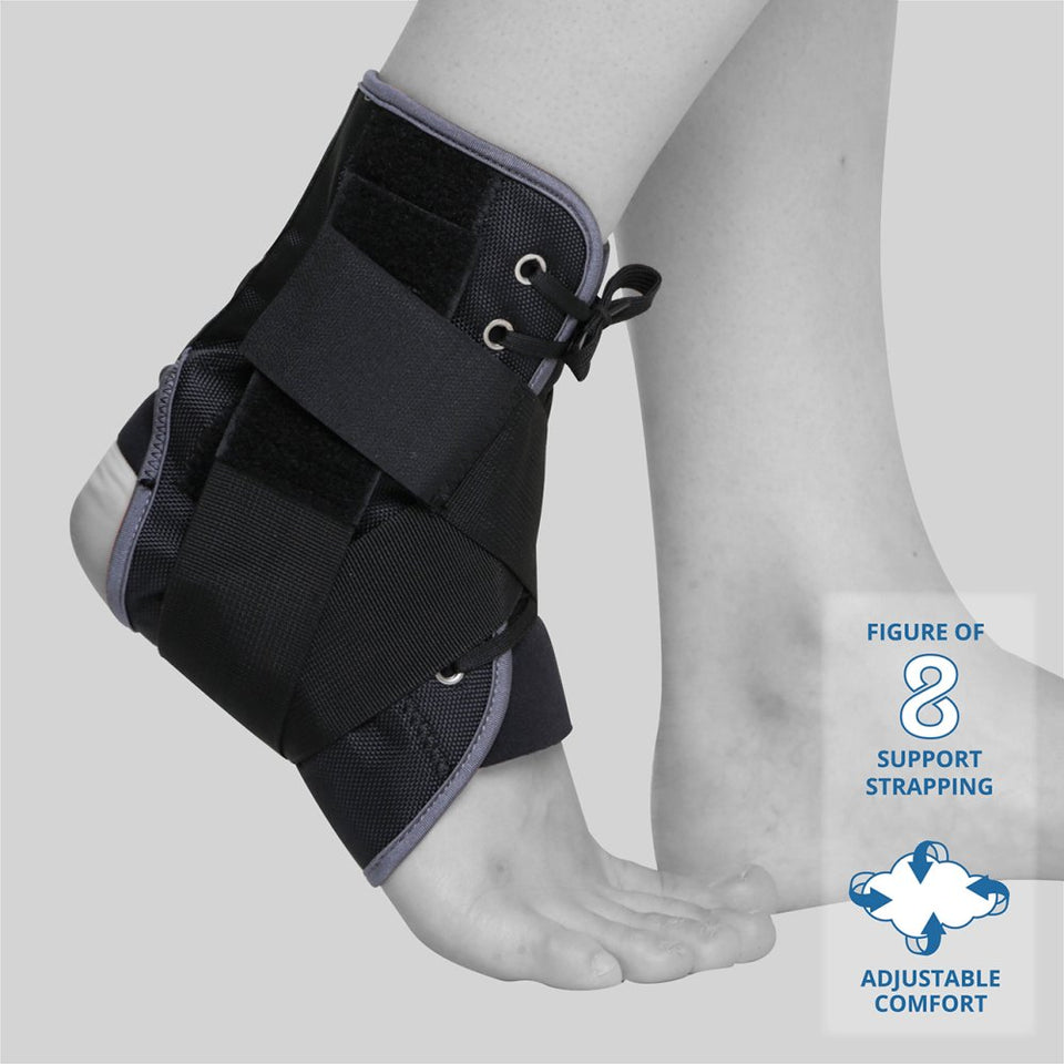 Kedley Orthopaedic Lace Up Ankle Support Brace – Universal Adjustable Fit2
