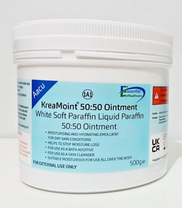 Liquid Paraffin 50% White Soft Paraffin 50/50 Ointment 500g (KreaMoint)
