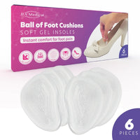 Medical Ball Of Foot Cushions - Soft Gel Insoles 6pcs