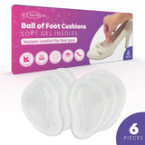 Medical Ball Of Foot Cushions - Soft Gel Insoles 6pcs