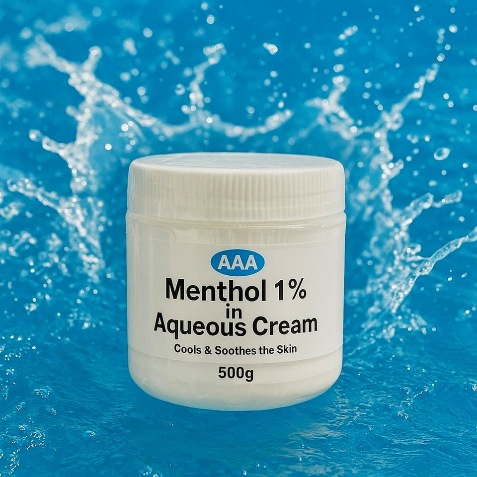 Menthol 1% Aqueous Emollient Cream AAA – 500g