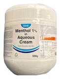 Menthol 1% Aqueous Emollient Cream AAA – 500g