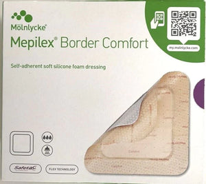 Mepilex Border Comfort Dressing 7.5cm x 7.5cm - 10 pieces