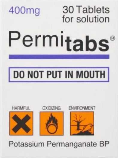 N-Potab Potassium Permanganate 30 BP Solution Tablets - Foot Care (Permitabs)