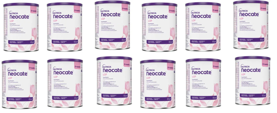 Neocate LCP Infant Formula – 420g Tub - 12 Pack 