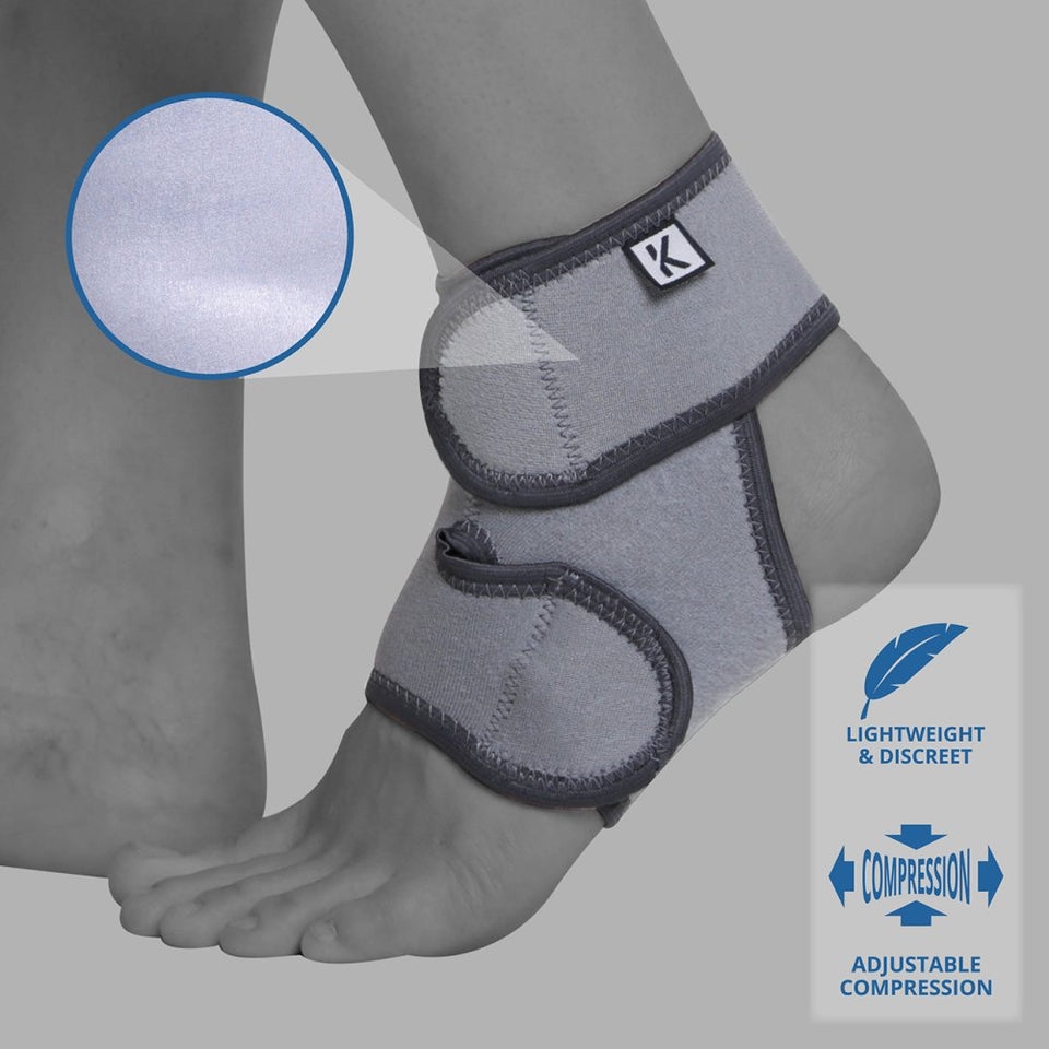 Neoprene Ankle Support Brace – Universal Adjustable Compression Support2