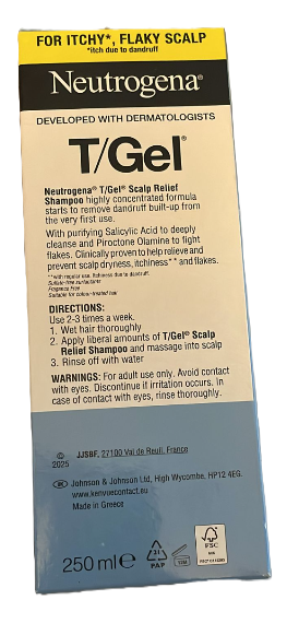 Neutrogena T/Gel Anti-Dandruff Scalp Relief Shampoo – 250ml1