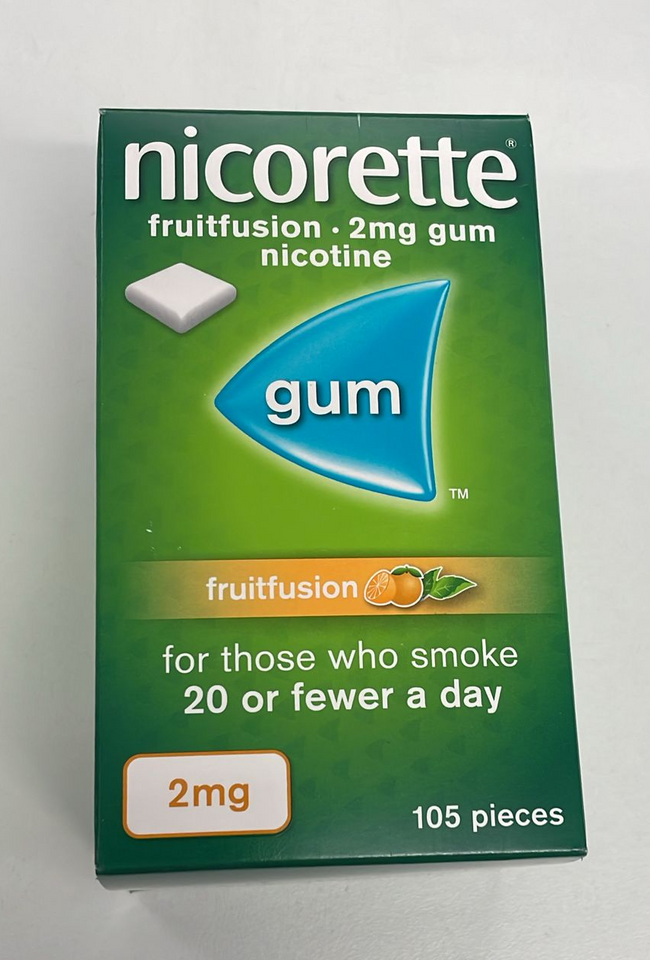 Nicorette Fruitfusion 2mg Gum 105 pieces