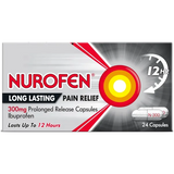 Nurofen Long Lasting Pain Relief 300mg 24 SR Capsules