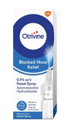 Otrivine Blocked Nose Relief Adult Cold & Flu Nasal Spray 0.1% – Metered Dose