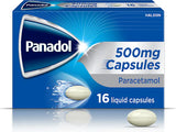 Panadol Liquid Capsules 500mg Paracetamol 16 Capsules