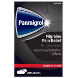 Panmigrol Migraine Pain Relief Tablets Pack Of 20's