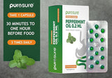 Purosure Enteric Coated Peppermint Oil Capsules - 84 Soft Gel Mint Capsules