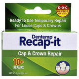 Recapit No Mix Cemen Repair Loose Caps Crowns Emergency Cement Broken Denture 10+Repairs